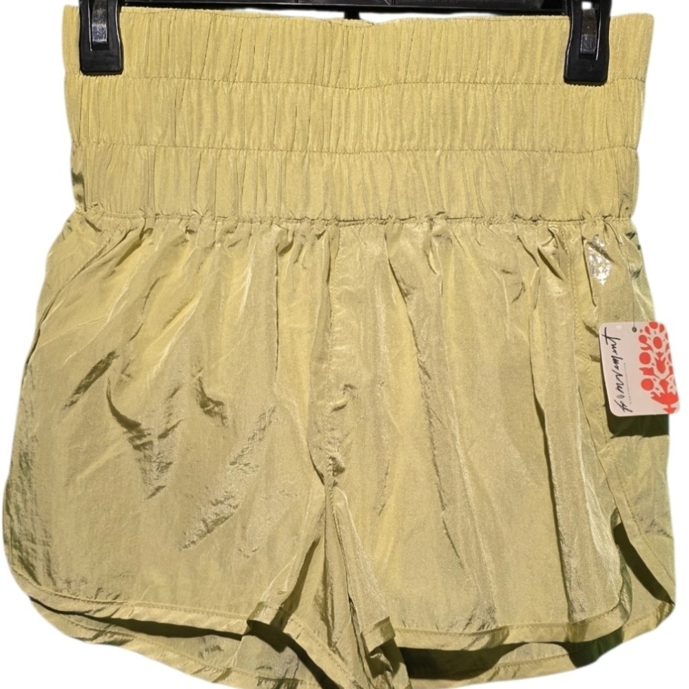 Free People NWT Golden Yellow Women's High-Waisted Shorts Waist 32 Inseam 2 - Picture 4 of 4